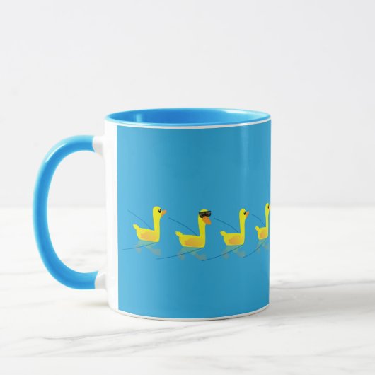 Stand out Cute Motivational Ducks Tasse (Links)