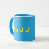 Stand out Cute Motivational Ducks Tasse (Vorderseite Links)