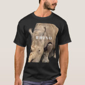 Stand Out in Style with Rhino Print Safari Shirt (Vorderseite)