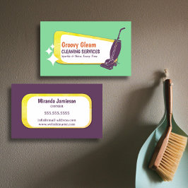 Stand Out Retro Vacuum Professional Cleaning Visitenkarte