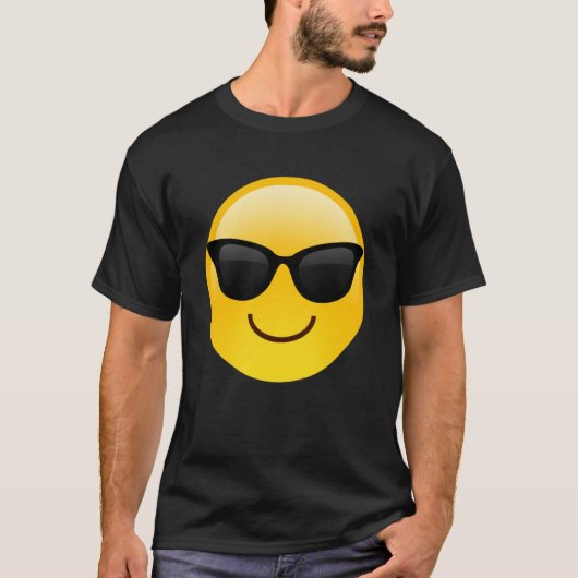 Stand Out with a Smile Awesome Smiling Face Shades T-Shirt (Vorderseite)