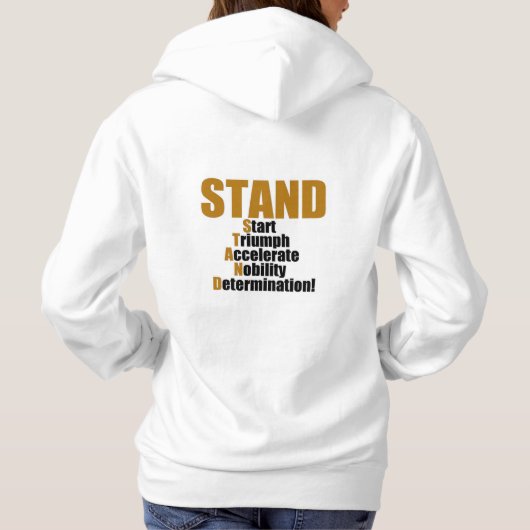 STAND-Sammlung Hoodie (Rückseite)