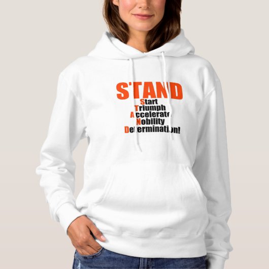 STAND-Sammlung Hoodie (Vorderseite)
