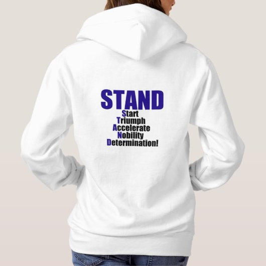 STAND-Sammlung Hoodie (Rückseite)