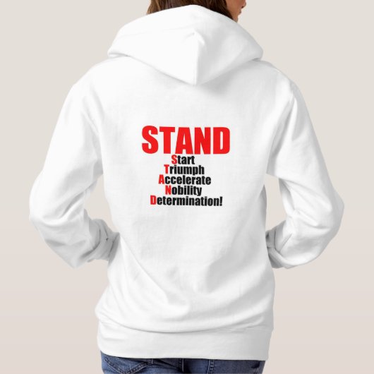 STAND-Sammlung Hoodie (Rückseite)