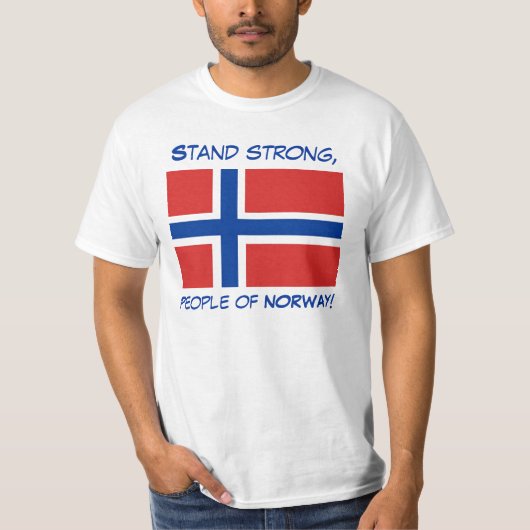 Stand-starker Norwegen-T - Shirt (Vorderseite)