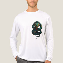 Stand Tall — Coiled Cobra Men's T-Shirt (Emerald,  Tri-Blend Shirt