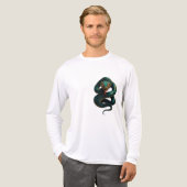 Stand Tall — Coiled Cobra Men's T-Shirt (Emerald, Tri-Blend Shirt (Vorderseite komplett)