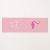 Stand Tall Flamingo Yoga Mat Yogamatte (Vorderseite (Horizontal))