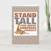 Stand Tall, Giraffe Karte (Vorderseite)
