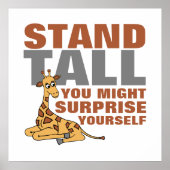 Stand Tall, Giraffe Poster (Vorne)