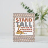 Stand Tall, Giraffe Postkarte (Stehend Vorderseite)