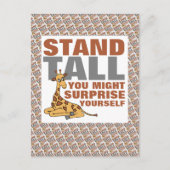 Stand Tall, Giraffe Postkarte (Vorderseite)
