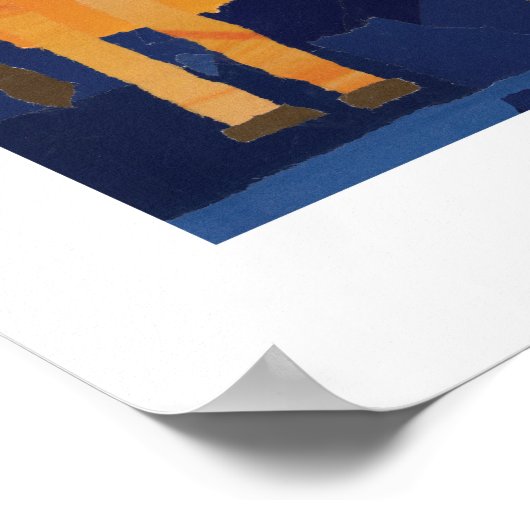 Stand Tall Giraffe Print Poster (Ecke)