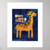 Stand Tall Giraffe Print Poster (Vorne)
