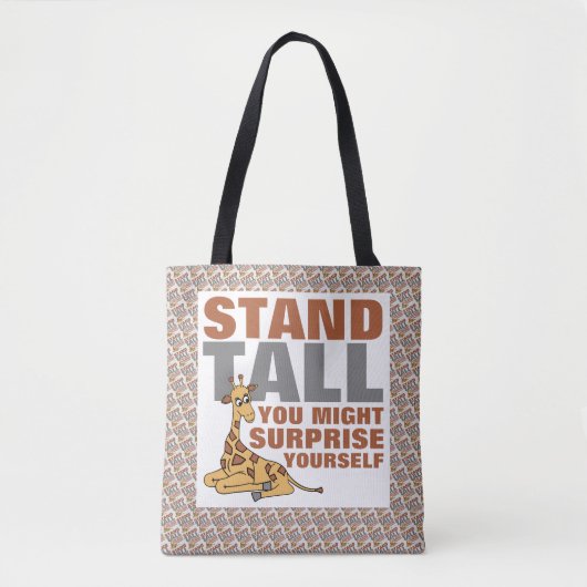 Stand Tall, Giraffe Tasche (Vorderseite)
