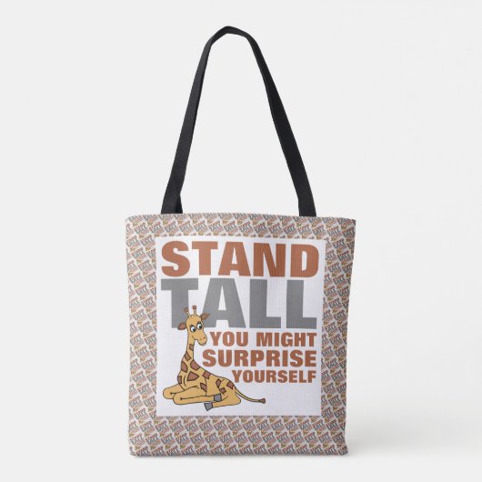 Stand Tall, Giraffe Tasche (Rückseite)