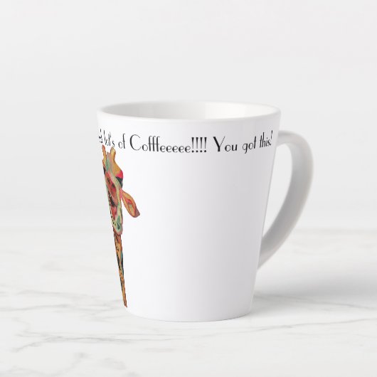 Stand Tall Giraffe Tasse Kaffee (Rechte Ecke)