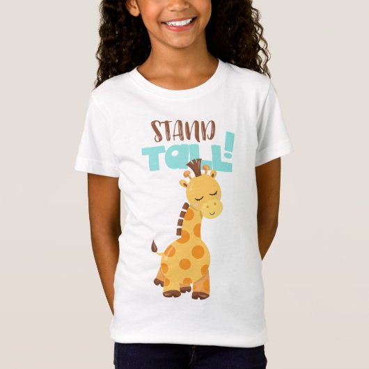 Stand Tall Girls' Fine Jersey T - Shirt (Vorderseite)