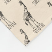 Stand Tall Graceful Giraffe Fleecedecke (Ecke)
