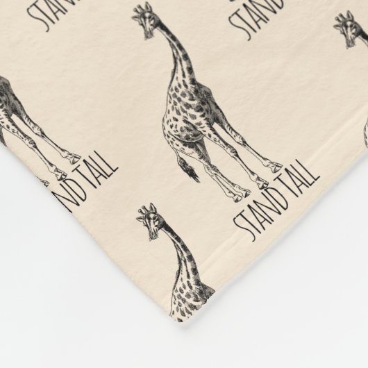 Stand Tall Graceful Giraffe Fleecedecke (Ecke)