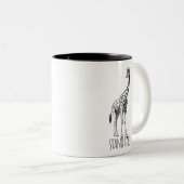 Stand Tall Graceful Giraffe Zweifarbige Tasse (VorderseiteRechts)