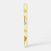 Stand Tall, Stay Sweet Pineapple pattern iPhone 16 Hülle (Linke Seite)