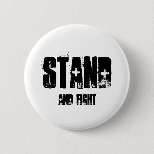 STAND UND KAMPF BUTTON (Vorderseite)