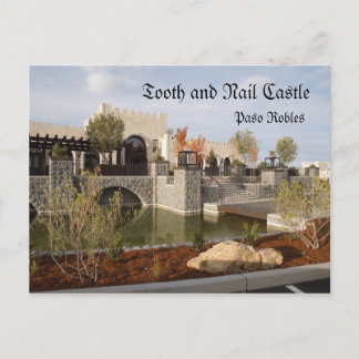 Stand und Schloss Nail Weinkeller in Paso Robles Postkarte