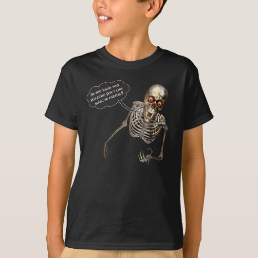 Stand-Up Comedian Funny Skeleton T-Shirt (Vorderseite)