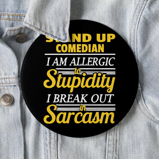 Stand Up Comedy Funny Button (Beispiel)