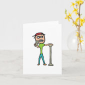 Stand Up Comedy Karte (Gelbe Blume)