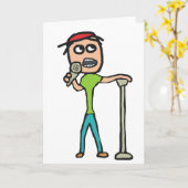 Stand Up Comedy Karte (Gelbe Blume)