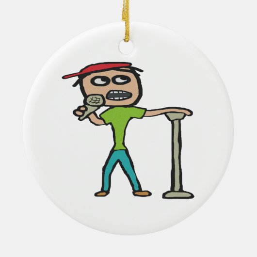 Stand Up Comedy Keramik Ornament (Hinten)