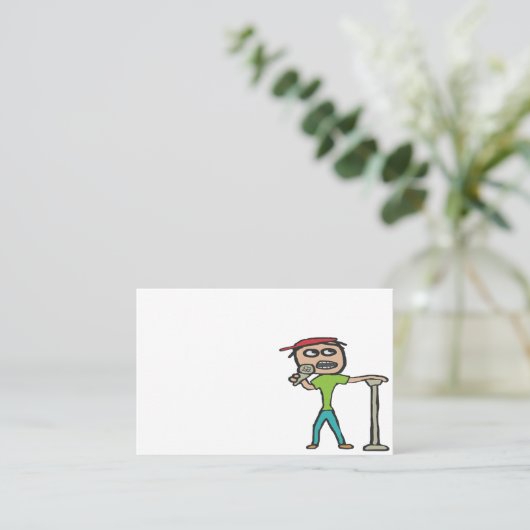 Stand Up Comedy Visitenkarte (Stehend Vorderseite)