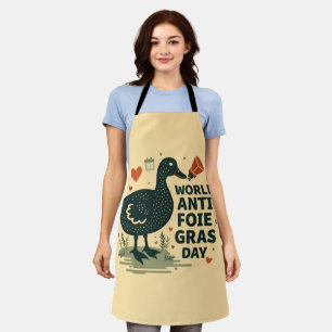 Stand Up for Ducks Wird World Anti-Foie Gras Day Schürze