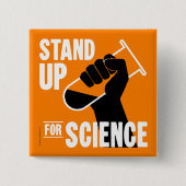 Stand Up for Science Test Tube Button (Vorderseite)