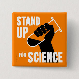 Stand Up for Science Test Tube Button