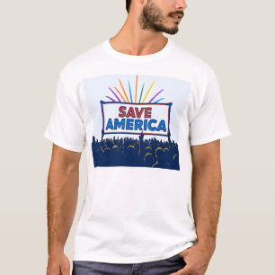"STAND UP HEUTE" Rettete Amerika T - Shirt