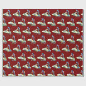 Stand Up Jet Ski SuperJet Geschenkpapier (Flach)