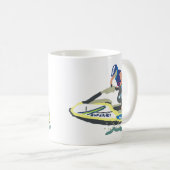 Stand Up Jet Ski SuperJet Kaffeetasse (VorderseiteRechts)