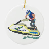 Stand Up Jet Ski SuperJet Keramik Ornament (Vorne)