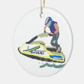 Stand Up Jet Ski SuperJet Keramik Ornament (Links)