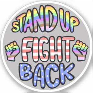 Stand Up Kampffähigkeit Wetternachweis Vinyl Stick Aufkleber