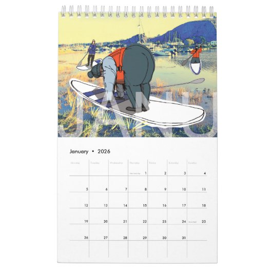 Stand-up Paddle Board Kalender 2025 (Jan 2026)
