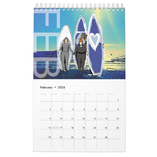 Stand-up Paddle Board Kalender 2025 (Feb 2026)