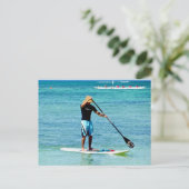 Stand-up Paddle Board - Saipan, Mikronesien Postkarte (Stehend Vorderseite)