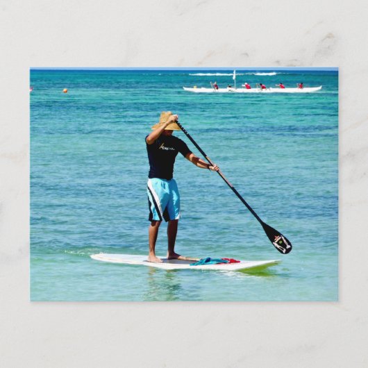Stand-up Paddle Board - Saipan, Mikronesien Postkarte (Vorderseite)
