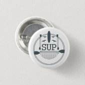 Stand up paddle boarding flat emblem button (Vorne & Hinten)