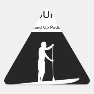 stand up paddle dreieckiger aufkleber